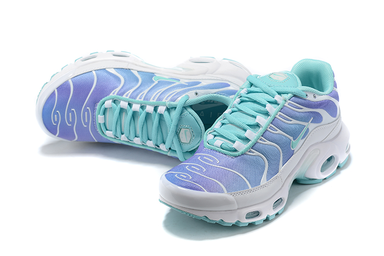 2020 Women Nike Air Max PLUS TN White Baby Blue Green Shoes - Click Image to Close
